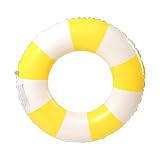 Schwimming Ring Erwachsene, Luftmatratze Schwimmreifen Aufblasbar, Aufblasbare Schwimmbecken Schwimmer, Schwimmring Röhre Für Sommerpool Party (gelb)