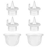 6stk Ersatzteile Milchpumpen für Babybuddha, Inklusive 4 Silikon-Entenschnabel Ventil und 2 Silikon Milchpumpe Membran BPA-Freier DEHP-Freier Milchpumpe Zubehör für Zomee Z1/Z2