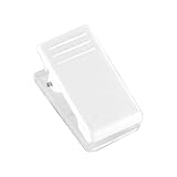 25 Stück Kunststoffklammer selbstklebend weiss auf selbstklebendem Kunststoffträger Clipse für Namensschilder, Visitenkarten, Ausweise...