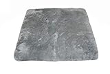 Reissner Lammfelle Sitzkissen Lammfell Vollfell Siki KISSEN-VF-40-SIL (Rollstuhlauflage Katzenbett) VF 40x40cm Silber hell grau