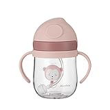 250 Ml Baby Trinkbecher Trinklerntasse Mit Strohhalm Für Babys Auslaufsichere Baby Trinkflasche Mit Anti-Rutsch Griffen Kinder Strohhalm Trinkflasche Kinder Trinklernbecher Für Babys Ab 8 Monaten