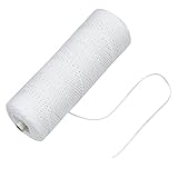 Docht 220 m Kerzendochte Baumwolle, Kerzendocht Candle Wick Kerzen Dochte aus Baumwolle, Dochte für Kerzen, Rauchfrei Runddocht Geflochtene Flachdocht für Kerzenherstellung, DIY Kerze, Öllampe