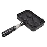 Waffeleisen-Pfanne, antihaftbeschichtet, Taiyaki-Doppel-Backform, Waffel-Backform, Toaster-Werkzeuge, Taiyaki-Fischform, Kuchenform für Bratsteaks, Grill-Sandwiches