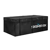 Signstek Heckbox für Anhängerkupplung Auto Hintere Erweiterbare Gepäcktasche - wasserdichte, haltbare und weiche Transporttasche 417 L, 500 D PVC Tarpulin, für Familie, Outdoor, Wochenendausflug usw.