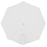 paramondo Sonnenschirm Bespannung für parapenda Ampelschirm Ø 3,5 m rund, mit Schirmbelüftung, Waschbar, Weiß