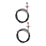 ULTECHNOVO 2 Stück Multifunktionaler Rohrreinigungsgriff mit Krallen Flexibler Abflussreiniger für Bad Küche Waschbecken und Toilette für Effiziente Haar Lebensmittelreste Entfernung