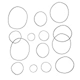 Homoyoyo 2 Packungen Pack Gummi Antriebsriemen für Kassettenspieler Reparatur Profilriemen Elastisch Strapazierfähig Ersatzband für Recorder Wartung