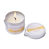 Massage Oil Candle Low Temp Scented Candle for Body SPA, 50 ml, Amazing Gift Set (Vanille)