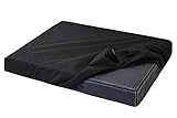 tierlando® Original Quick-Cover® Basic Uni Matratzenschoner 4-eckig Schonbezug Spannbettlaken Polyester - für Hundebett | Hundematratze | Hundematte | Hundesofa (CA3 | 80x60x5-7 cm, 03 Schwarz)
