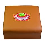 perfk Meditationsbank, kniender Meditationshocker, tragbares Geschenk, traditionelles Gebetskissen für die Knie, Gebetsbank für -Sitzen, Hellbraun