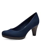 MARCO TOZZI Damen Pumps Vegan Elegant, Blau (Navy), 39 EU