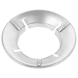 UPKOCH Winddichter Edelstahl Herdschutz mit Löchern Energiesparender Feuer sammelring für Gasherd Hitzebeständige Abdeckplatte Installieren für Haushalt und Gastronomie