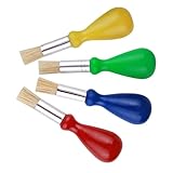 ABOOFAN 4 Stück Teiliges Malpinsel Kleiner Borstenpinsel mit Ergonomischem Griff Wasserbasierte Acryl Aquarellfarben Pinsel für Kleinkinder Vielseitig für Malen Basteln und Kreative