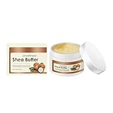 Sheabutter Bio Unraffiniert Kaltgepresst für Körper, Gesicht und Haar Vegan Nicht Fettend Pur Shea Moisture Butter Conditioner Natural Elements Shea Creme Körperbutter Sheabutter Bio Kosmetik 120g*1