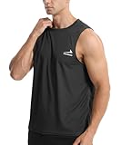 Viisendy Pro Tank Top Herren Ärmelloses Muskelshirts Casual Tanktop Sport Tshirt Training Fitness Bodybuilding Tankshirt, Sommer Locker Schnelltrocknendes Weste für Men