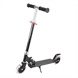 Verstellbares Kinder-Skateboard, faltbares Skateboard aus Aluminiumlegierung, für Kinder von 4 bis 7 Jahren,Schwarz