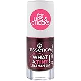 essence WHAT A TINT! lip & cheek tint, Highlighter, Nr. 01 Kiss from a rose, pink, sofortiges Ergebnis, langanhaltend, natürlich, vegan, Mikroplastik Partikel frei, Nanopartikel frei (4,9ml)