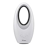 ARDES - Flügelloser Ventilator, leistungsstarker und leiser Ventilator mit Fernbedienung, LED-Nachtlicht, Touch-Bedienfeld und Timer, Modell Muna Bladeless AR5BL1, Weiß