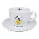 Gorilla Cappuccinotasse Tasse mit Unterteller