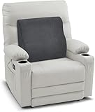 TANYOO Rückenkissen Lendenwirbelstütze für Sofa, Autositz, Rollstuhl Lendenwirbelkissen für Menschen unteren Rückenschmerzen mit Memory Schaum Ergonomisches Lendenkissen Waschbarer Bezug Dunkelgrau