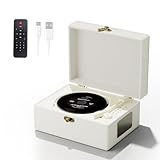 CD-Player mit Fernbedienung, 3600 mAh Akku, Weiß