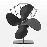 Thermobetriebener Kaminventilator für Holzkamine, wandelt Wärme in mechanische Energie um, um Wärme zu erhöhen und zirkuliert leise Luft ohne zusätzliche Kosten