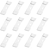 ANDRESLAD 12 Stück Teiliges Vertikal jalousien Reparaturclips aus Robustem Pom Langlebige Lamellenhalter Ersatzteile für Vertikale Lamellenvorhänge Einfache Montage Farblich Neutral für