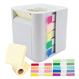 Haftnotizhalter Spender, Haftnotizrollen-Behälterspender | Büro-Schreibwaren-Organizer, Zubehör mit Clips für Klassenzimmer, Schule, Schrank, Zuhause, Wohnheim, Schreibtisch