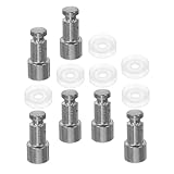 Toyvian 6 Sätze Ersatz Schwimmerventile Druckkochtopf Edelstahl Schwimmerventil mit Gummidichtung Hitzebeständig Wiederverwendbar Für Elektrische Schnellkochtöpfe
