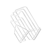 FONDOTIN Multifunktionaler Küchen organizer aus Weißem Abtropfendes Schneidebrett Topfdeckelregal Platzsparendes Ablagegestell für Küchenutensilien Schnelltrocknend für Arbeitsplatte und