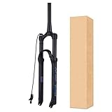 UPPVTE 26/27,5/29in Fahrrad Federgabel MTB,Gerades/konisches Rohr 125mm Federweg Stoßdämpfer Feder Vordergabel 9 * 100mm Fahrradgabeln (Color : Tapered Remote Lock, Size : 26inch)
