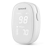 yuwell Pulsoximeter, Sauerstoffsättigung Messgerät Fingerspitzemit Messung der Herzfrequenz, Pulsfrequenzüberwachung Oximeter, Inklusive Batterien (YX102)