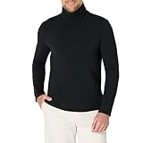 Amazon Essentials Herren Rollkragenpullover mit schmaler Passform, Schwarz, M