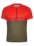 Ziener Kinder NILIO Fahrradtrikot/Radtrikot - Mountainbike|Rennrad - atmungsaktiv,schnelltrocknend,elastisch,Kurzarm, New red, 128