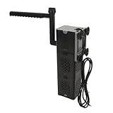 Aquarium -Innenfilter, Ruhiger Tauchkraftfilter Einstellbarer Wasserflusswellen und Biochemische Filtrationswasseränderungsfunktion für Fischtank Machen (EU -Stecker 220 V)