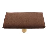 CLISPEED Ergonomische Meditationsbank mit Polster Stabiler Einbeiniger Balance Hocker Fördert Gesunde Sitzhaltung und Bessere Durchblutung für Gebet und Meditation Mittelgroß Kaffeebraun