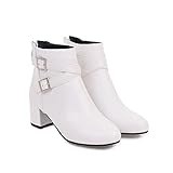 Serria Cowboy-Stiefeletten mit breiter Passform für Damen, dicker Absatz, spitzer Zehenbereich, modisch, Wildleder, Herbststiefel, Reißverschluss, Komfort, Party, Kleid, Schuhe, rutschfeste Booties