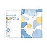 laxreheye Kleines Heizkissen, Wärmepflaster – tragbare Wärmepackungen | beheiztes Handgelenkband für Ausrüstung bei kaltem Wetter, 2 selbstwärmende Fußwärmer zum Arbeiten, Lernen