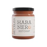 BEYELER® Habanero Ketchup – Gourmet Habanero Chili Ketchup | Scharfer Ketchup aus hochwertigem Tomatenpüree mit einer scharfen Note von Habaneros | Exzellent als Grillsauce | 250 ml Glas
