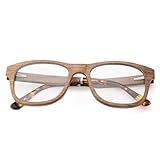 Sonnenbrille für Herren und Damen, handgefertigt, Bambusrahmen, modisch, Vintage, Grün, umweltfreundlich, C2, braunes Bambusgehäuse