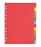 europrotokoll Karton-Register, 12-teilig, bunt, DIN A4, 6-farbiger Verlauf (3er Set)