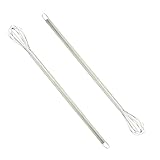 2 Stück Mini Schneebesen Edelstahl, Schneebesen Klein, Robuster Rührbesen Klein, Ballonschneebesen, für Aufschäumen, Sahne Schlagen und Rühren (23cm)
