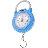 UKCOCO Kleine Tragbare Mechanische Hängewaage mit Haken Leichte Gepäckwaage aus Metall und Kunststoff für Reisen und Küche