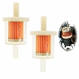 2 Stück 8mm Universal Benzinfilter für Kraftstoffe, geeignet für Motorrad, Rasenmäher, Roller Mofa, PKW und mehr, aus hochfestem Kunststoff, präzise gefertigt