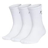 adidas Herren Men's Foundation Sport 3-Pack Crew-Socken, Weiß/Schwarz, Large (3er Pack)