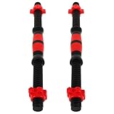 TOYANDONA 2 Stück Dumbbell Bars Set mit Muttern Rutschfeste Kurzhantelstangen aus Umweltfreundlichem Spinlock Verschluss für Krafttraining und Fitnessübungen im Heim Zufällige Farbe