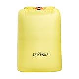Wasserdichter 3089 Packbeutel Tatonka SQZY Dry Bag 10l - Ultraleichter Stausack mit Rollverschluss und getapten Nähten - ideal zum Sortieren des Reisegepäcks - 10 Liter - PFC-frei - gelb