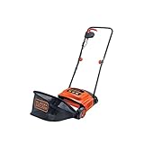 BLACK+DECKER Vertikurierer Elektrisch Rasenlüfter elektrisch (600W, 30 cm Arbeitsbreite, 3 Arbeitshöhen, zur ganzjährigen Rasenpflege, entfernt schonend Moos, Unkraut & Schnittgutreste) GD300