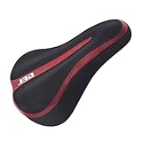 Fahrrad-Sitzkissen, Komfort-Silikon-gepolsterter Fahrradsitzbezug, wasserdicht, verstellbar, Ersatzteil für Radfahren, Roller und Training