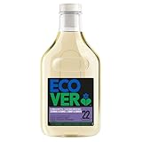 Ecover Bio Feinwaschmittel Schwarz & Dunkel, Lime & Lotos, Flüssigwaschmittel, Ecover Waschmittel für dunkle Wäsche, 22 Ladungen, 1L